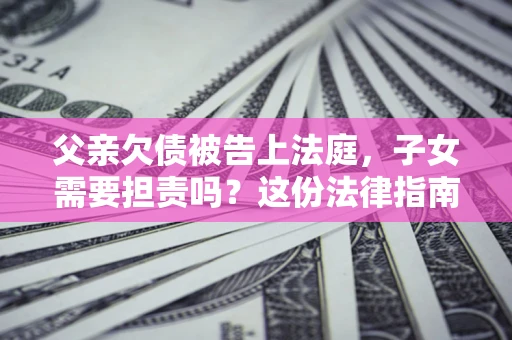 北京父亲欠债被告上法庭，子女需要担责吗？这份法律指南必须看完